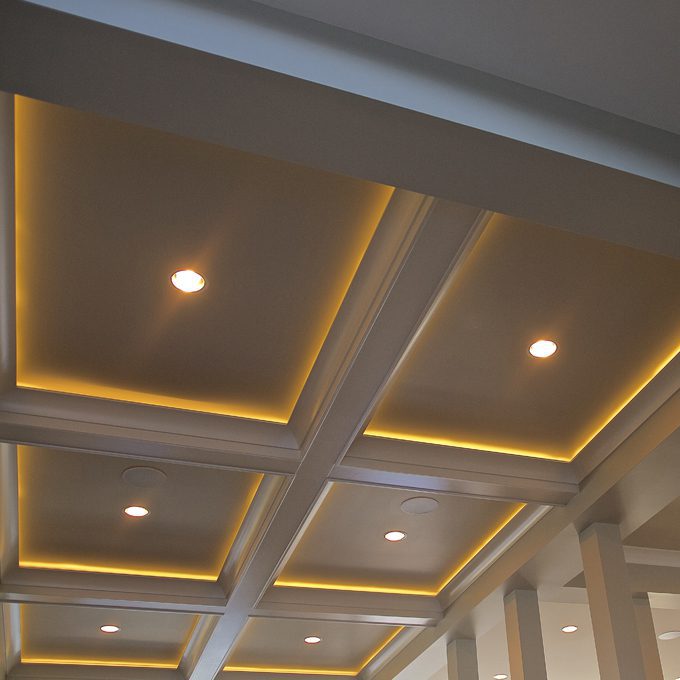 Recessed Lighting In Modern Ceiling